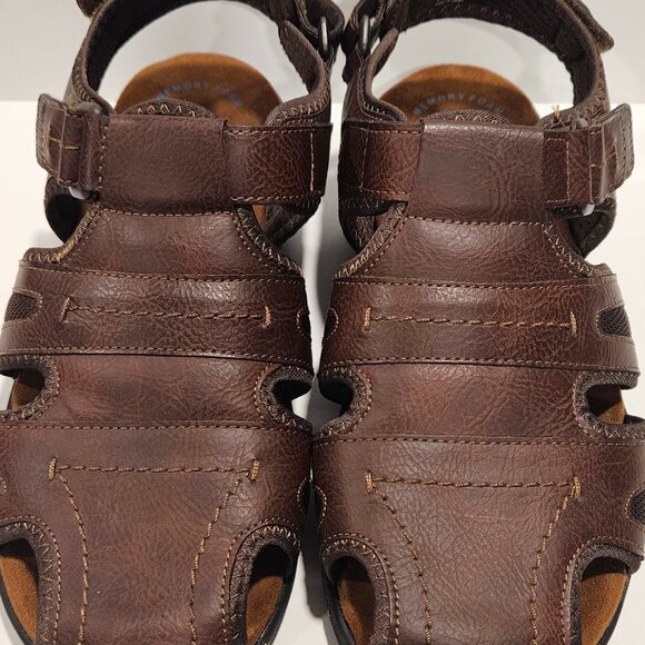 Nunn Bush Brown Fisherman Sandals Men’s 11W Memory Foam Comfort - Picture 8 of 12